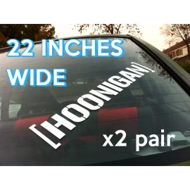 Stickerflow Hoonigan Banner Vinyl Decal Sticker - Black