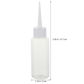 TEHAUX 10 Pcs Precision Tip Applicator Bottles, Mini Tip Bottles Dropper Precision Dispensing Acrylic Pe Practical Diy Quilling White with Funnel Glue Painting Plastic Craft Ml Needle Oil Machine
