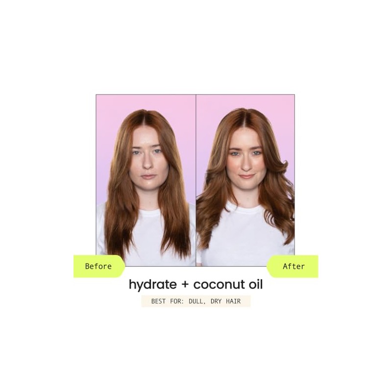 HASK, Hydrate + Coconut Oil, Acondicionador, Hidratación Profunda, Repara Cabello