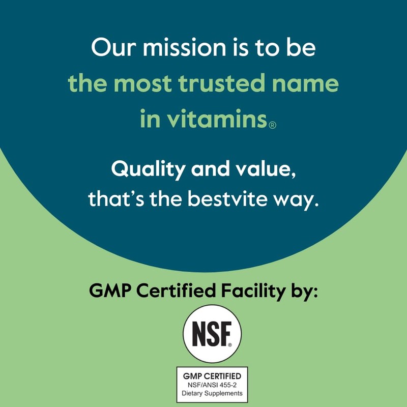 BESTVITE Vitamin D3 5000 IU (365 Capsules) - No Stearates