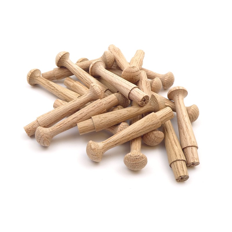 Oakcrafts - Oak Shaker Peg 3.5" - (Pack of 20)