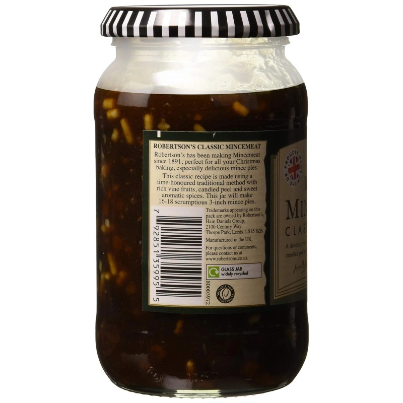 Robertson's Royal Warrant Mincemeat 14.5 Ounce Classic Baking Spread Vegetarian