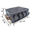 Auto 4 Port Underdash Compact Heater Kit 13X Copper Tube+Speed