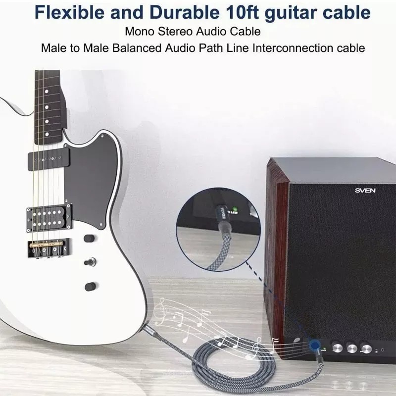 TECNOLOGÍA INFINITA Alta Definición Cable Para Guitarra O Bajo Estable