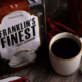 Franklins Finest Franklin's Finest Survival Crisis Preppers Coffee-60 Servings 30 Year Shelf Life