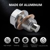 Gseigvee 1 Piece Aluminum Engine Oil Drain Plug, Sump Drain