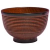 Kakuda Seibei Shoten Obi Sensuji Wooden Soup Bowl (Red) TKB35-2