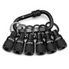 ELEAD 6-Piece Bit Holder Key Chain, 1/4 inch Black Hex