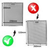 SPARES2GO Metal Mesh Filter for Rangemaster Cooker Hood Kitchen Extractor