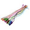 SSHHUI 8Pcs Silicone Glasses Straps, Elastic Double Hole Buckle Cord