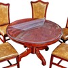 Crystal Clear 56 Inch Diameter Round Table Protector Plastic Cover