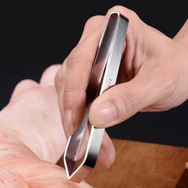 DEWIN Fishbone Tweezers, Fish Bone Remover Stainless Steel Fish Bone Remover Puller Tweezer Tongs Pick-Up Craft Tool