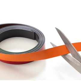 5 x magnetic strips, assorted colours, 2 cm x 1 m, magnetic tape for marking on whiteboards, storage shelves, calendar, magnetic labels, mag211