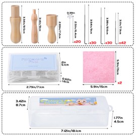 RMTIME 132 Wool Felt Needles Felt Needles Felt Tools Felt Needle Set Felt Supplies 3 Different Sizes Felt Tools for Beginners and Professionals