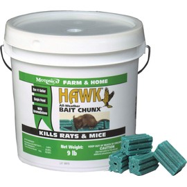 MOTOMCO Hawk Mouse and Rat Bait Chunx/Pail, 9-Pound