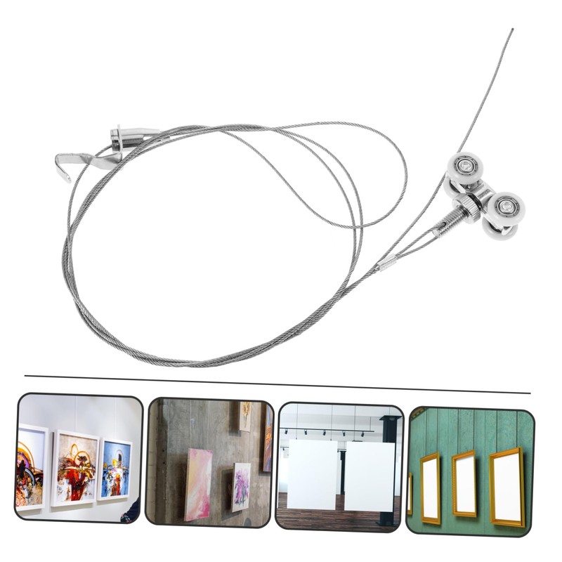 WHAMVOX Adjustable Picture Hanging Wire Kit Metal Picture Hangers Hanging