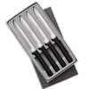 RADA 4-Piece Utility Knife Set Black Handled Steak Knives with