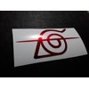 Naruto Itachi's Scratched Head Band Red Symbol Sticker Vinyl Decal
