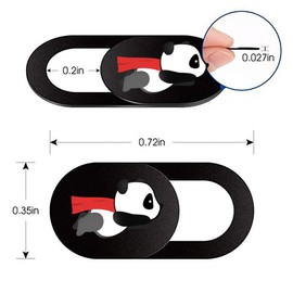 IMNEXT2U - Funda para cámara portátil (3 unidades, ultra delgada), diseño de panda