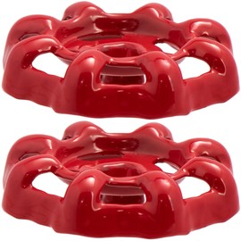 Pndeyo 2pcs Outdoor Faucet Handle, 6x6mm Round Wheel Hose Bib Handle, Rustproof Water Spigot Handle Outside Water Valve Faucet Handle Replacement Parts- Red | Pndeyo
