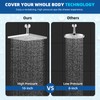 Hibbent cUCPC Certified Metal Showerhead, 10'' High Pressure Rainfall Shower