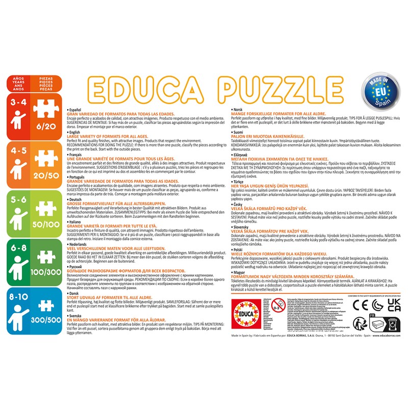 Educa - Puzzle 100 Teile | Dinosaurier, 100 Teile Puzzle