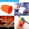 Rubber Finger Tips Finger Pads Grips, 5Pcs Small Finger Paper
