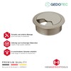 Gedotec Cable Grommet Desk Plastic H1001 Round, Cable Feed-Through Stainless