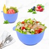 BoxedHome Mixing Bowl Set Plastic Salad Bowl Non-Slip Stackable Serving