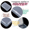 12 Pack Clear PP Organizer Storage Containers,Rectangular Mini Clear Storage