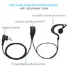 Single Wire Earhook Earpiece with Reinforced Cable for Motorola Radios