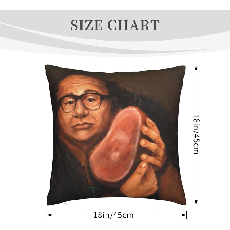 ZFENGYYUAN Danny DeVito Art Decorative Throw Pillow Covers For Sofa