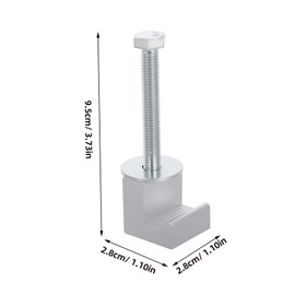 ULTECHNOVO 10pcs Aluminum J Shaped Mounting Clamps for Pickup Truck Tool Box Durable Tie Downs for Truck Storage Easy Install Clamps Versatile Replacement Parts