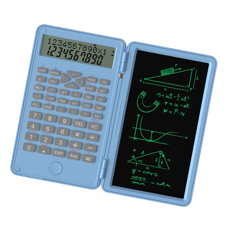 Scientific Calculator with Erasable Writing Board 240 Functions 2 Line
