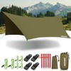 JAICOM Waterproof Hammock Rain Fly, Portable Camping Tarp - 12ft