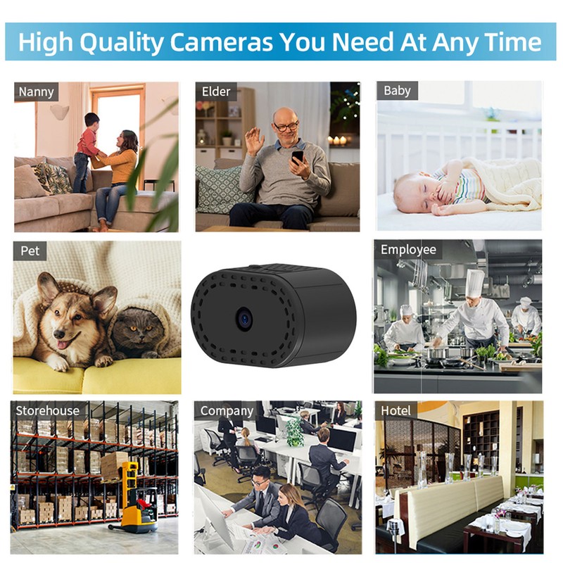 WiFi Wireless Mini Camera 1080P HD Night Vision Motion Detection