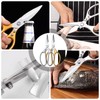 Eastrise Heavy-Duty Kitchen Scissors, Dishwasher-Safe Multi-Purpose Food Shears, Non-Slip Stainless