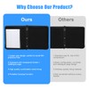 eTone Film Negative Storage Box, PU Leather 3-Ring Binder Album,