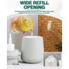 Bosilunlife Foaming Soap Dispenser - Beige Grey Ceramic Soap Dispenser