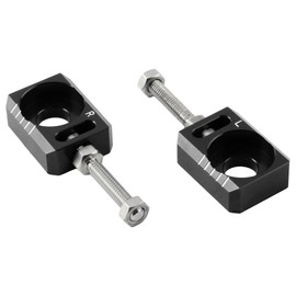 PowerMotor 13mm 0.51" Axle Block,CNC Chain Tensioner Adjuster Repalcement for Surron Light Bee S X Segway X160 X260 Electric Dirt Bike Ebike-Black