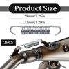 QEXUJOW Springs, Two Piece Universal Exhaust Pipe Spring, Stainless Steel
