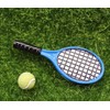 Blue and Green Miniature Tennis Racket Set, 1/12 Scale Accessories,