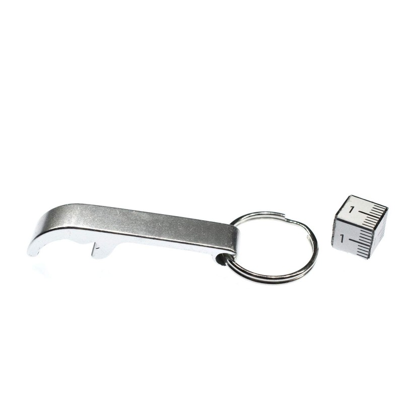 Miniblings Bottle Opener Key Ring Chain Silver 54Mm Keyring
