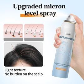 VGO Dry Shampoo Absorbs Oils & Impurities Ultra-Lightweight for All Hair Types, 150ml/ 5.07oz