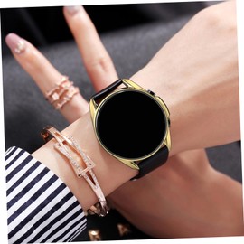 TEHAUX Case Shell Case Shell Watch Smart Watch Smartwatch Bezel Cover Waterproof Light Protection Protectors Protector 3 Bezel Golden TPU