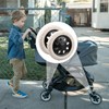Rumyve 2 Pcs Shopping Cart Replacement Wheels,Black and White Wheels
