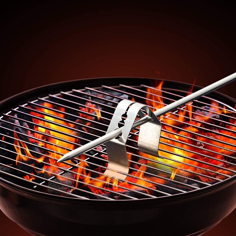 8 Pcs Meat Grill Thermometer Probe Holder Clip BBQ Temp