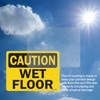 Wet Floor OSHA Caution Vinyl Decal Label 5 Inch x