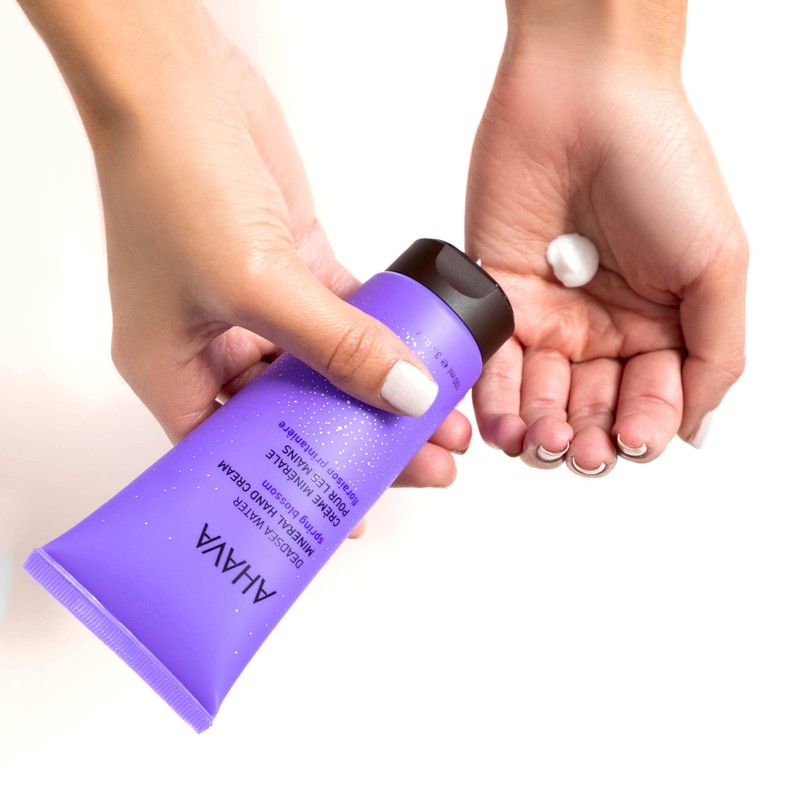 AHAVA Dead Sea Water Mineral Hand Cream, Spring Blossom -