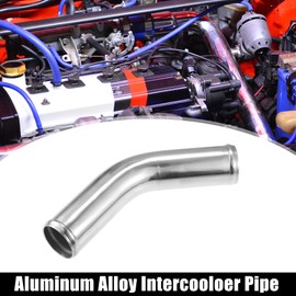 QUARKZMAN 51 mm 2 inch OD 4 inch 100 mm Leg Length Universal Car Aluminium Alloy Pipe Intercooler Pipe 45 Degree Bend Elbow Air Intake Pipe - Pack of 1
